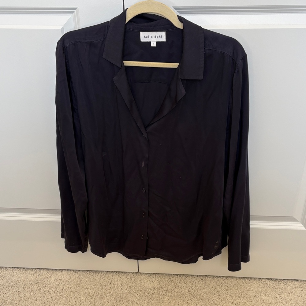 Bella Dahl Midnight Blue Long Sleeve Shirt